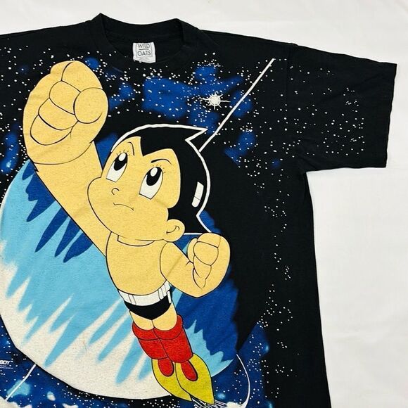 Astro Boy All Over Print Modern Day Bootleg Short Sleeve Tee - Picture 3 of 8